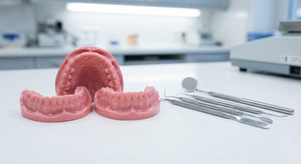 Completed Dental Impressions for a new denture patient in Bonner Springs, KS